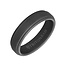 Tungsten black step edge band size 10