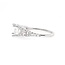 Diamond (0.20 ctw) split shank swtting, 14k white gold 2.7 gr