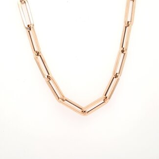 18" Paperclip chain, 14k yellow gold 8.0g