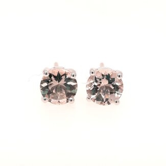 Chromia Collection 1.30 ctw Morganite 18K White Gold 1.39gr Earrings