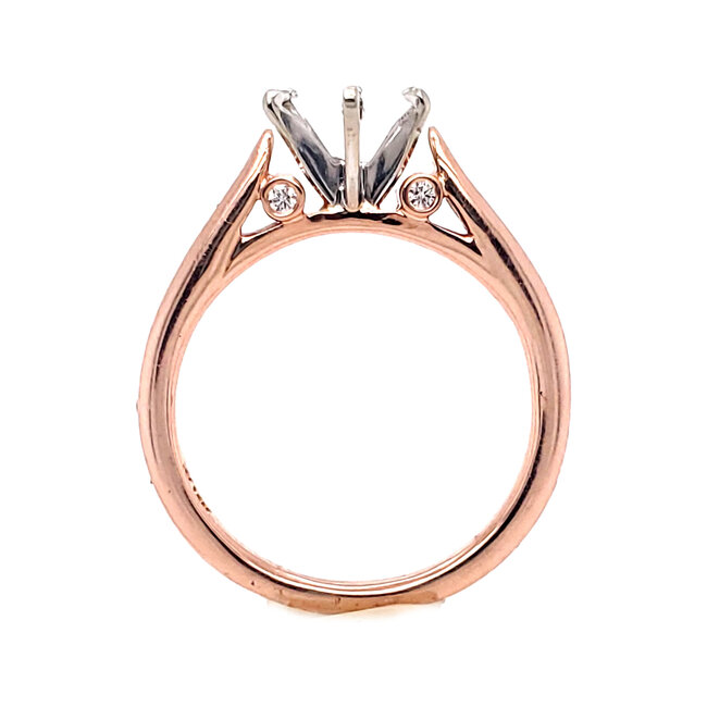 Diamond (0.04 ctw) bridal setting 14k rose gold