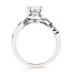 Diamond (0.33 ctw) marquise accented setting, 14k white gold 3.4 gr