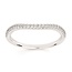 Diamond (0.16 ctw) contour band 14k white gold