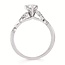 Diamond (0.125 ctw) vine semi-mount 14k white gold 2.7 gr