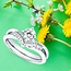 Diamond (0.14 ctw) bridal semi mount 14k white gold 3.0 gr