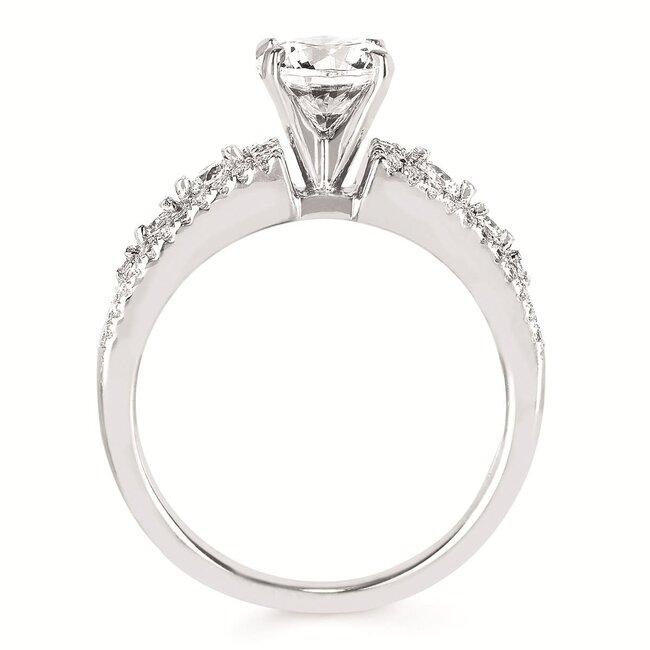 3/8Ctw. Diamond Semi Mount  14K Gold 3.7 gr