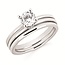 0.05Ctw. Diamond Semi Mount  14K  WG/YG Gold 2.9 gr