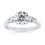 Diamond (0.32 ctw/CZ ctr) oval & pear setting 3.7 gr