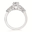 Diamond (0.65 ctw/no ctr) 6 stone oval setting 14k white gold 3.3 gr