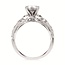 Diamond (0.14 ctw) infinity bridal setting 14k white gold 3.3 gr