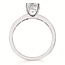 Diamond (0.49 ctw) channel set baguette setting CZ 14k white gold 3.6 gr