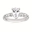 Pear diamond (1.00 ctw) setting, no ctr 14k white gold 4.3 gr