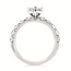 Pear diamond (1.00 ctw) setting, no ctr 14k white gold 4.3 gr