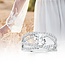Diamond (0.52 ctw) crossover bridal setting no ctr 14k white gold 4.7 gr