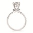 Diamond (0.30 ctw) hidden halo setting w/CZ ctr 14k white gold 3.7 gr