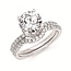 Diamond (0.30 ctw) hidden halo setting w/CZ ctr 14k white gold 3.7 gr