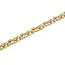 7" Diamond (1.0 ctw) cobblestone design bracelet 14k white & yellow gold