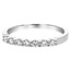 Diamond (0.50ctw) 7 stone band ring, 14k white gold