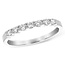 Diamond (0.50ctw) 7 stone band ring, 14k white gold