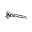 Diamond (0.49ctw) bridal setting (no ctr) 14k white gold 2.8 gr