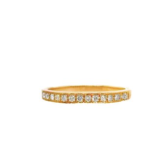 Diamond (0.18 ctw) channel set band 14k rose gold 1.8 gr