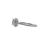 Diamond (0.21 ctw CZ ctr) square beaded halo setting, 18k white gold 3.4 gr