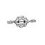 Diamond (0.14ctw) twisted halo ring (no ctr), 14k white gold 2.7 gr