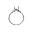 Diamond (0.30ctw) swirl w/baguette setting, 14k white gold 2.9 gr