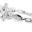 Diamond (0.33 ctw) bridal setting vintage 14k white gold 5.3 gr