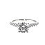 Diamond (0.09 ctw) setting, 14k white gold