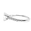 Diamond (0.09 ctw) setting, 14k white gold