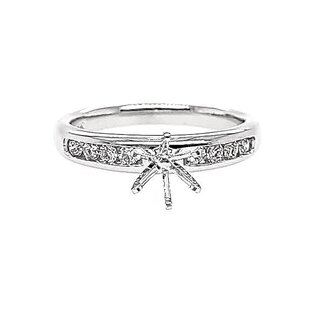 Diamond (0.20 ctw) channel set engagement setting, 14kt  white gold 3.0 gr