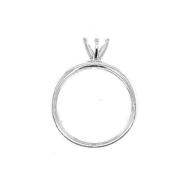 Diamond (0.20 ctw) channel set engagement setting, 14kt  white gold 3.0 gr