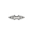 diamond (0.20 ctw) split shank setting 14k white gold 2.7 gr