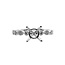 Diamond (0.27ctw) round & marquise setting, 14k white gold 2.7 gr