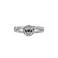 Diamond (0.63ctw) bridal setting 14k white gold 3.7 gr
