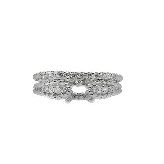 Diamond (0.44 ctw) bridal set, matching band included
