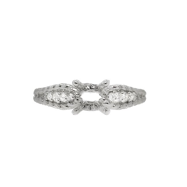 Diamond (0.44 ctw) bridal set, matching band included