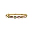 Diamond & Emerald Mil grain band 14k yellow gold