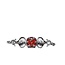 TQC MEDICAL ALERT TOGGLE BRAC S/S ENAMEL  CZ (10/19)