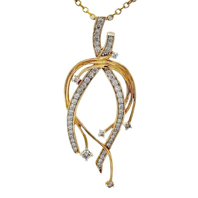 TQ Original diamond (0.50 ctw) pendant 14k yellow gold