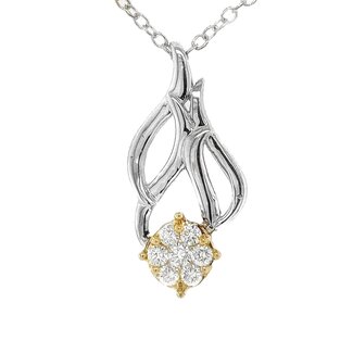 TQ Original Diamond  Mistletoe Pendant (0.33 ctw)
