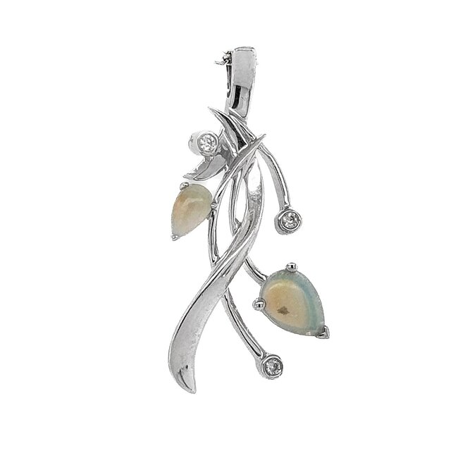 TQ Original opal "Embrace" pendant, sterling silver