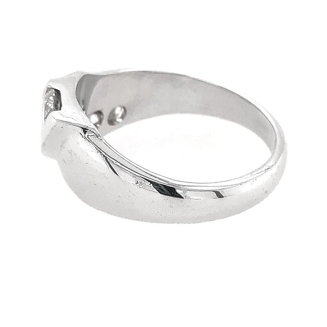 TQ Original diamond (1.0 ctw) journey ring 18k white gold 5.6 gr