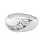 TQ Original diamond (1.0 ctw) journey ring 18k white gold 5.6 gr
