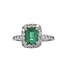 Emerald and Diamond Ring (1.27 - 0.62 ctw)