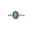 Emerald (1.12 ct) And Diamond  (0.30 ctw) Ring White Gold