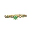 Emerald (0.15ctw) And Diamond (0.04ctw) Ring