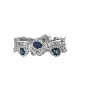 Sapphire And Diamond Band