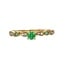 Emerald (0.15ctw) And Diamond (0.04ctw) Ring